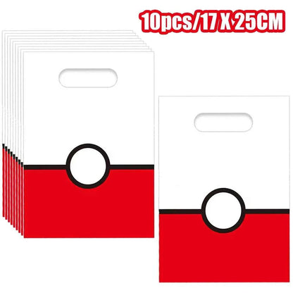 Pokemon Birthday Party Decorations Paper Tableware Plates Napkins Cups Pikachu Birthday Tablecloth Party Supplies Children Gifts