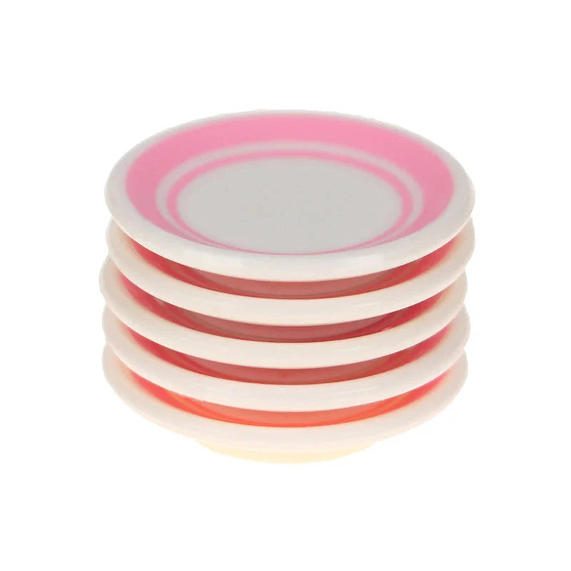 Doll Home Simulation Kitchen Tableware Accessories Dolls House Scene Decor Toy 1:12 Dollhouse Miniature Dining Plates