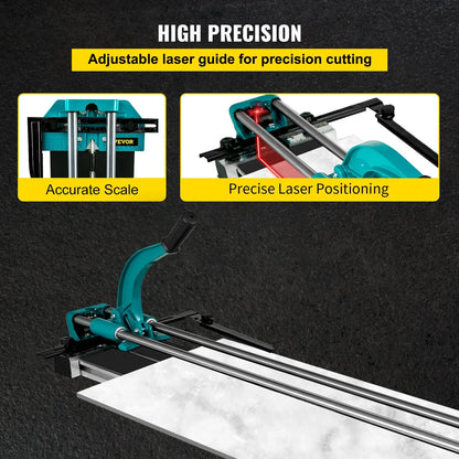 SucceBuy 1200MM Tile Cutter High Precision Manual Ceramic Floor Tiles Tile Cutter  48 In Cutting Machine for Precision Cutting