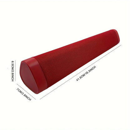 1pc Wireless Soundbar Speaker Computer Speakers Rectangular speaker USB Speaker Desk Speaker Cloth-wrapped Enclosure