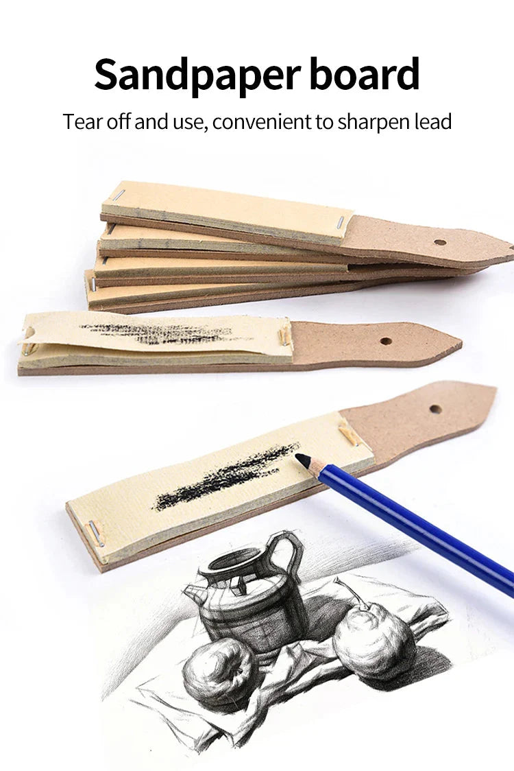 Blending Stumps and Tortillions Paper Art Blenders with Sandpaper Pencil Sharpener Pointer Artist Set For Art Drawing Supplies