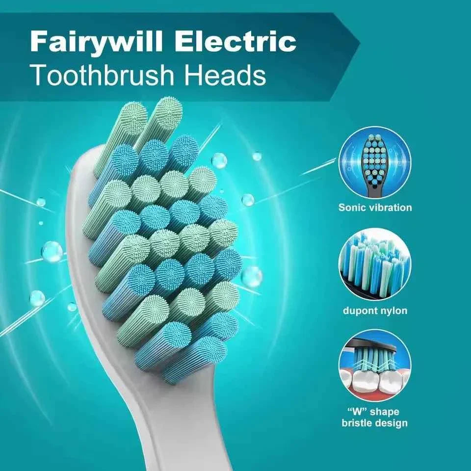 For Fairywill Interdental Brushs Heads Electric Toothbrush Replacement Sonic Toothbrush heads for FW-507 FW-508 FW-917 FW-959