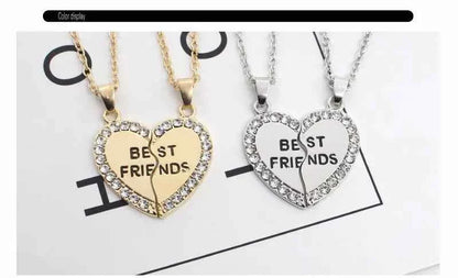 New Best Friends Necklace For Women Girls Broken Heart Puzzle Musical Note Pendant Necklaces BFF Friendship Forever Jewelry Gift