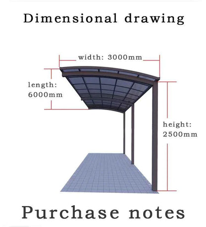 Home Villa Gazebos Garden Outdoor Canopy Tent Modern Custom Parking Shed Sunshade Awning Patio Pergola Aluminum Alloy Carport