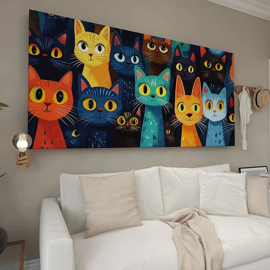 1.5-Inch Thick Pine Solid Wood Frame, Canvas Wall Art, Birthday Gift Art Wall Painting, Bedroom, Office, Living Room