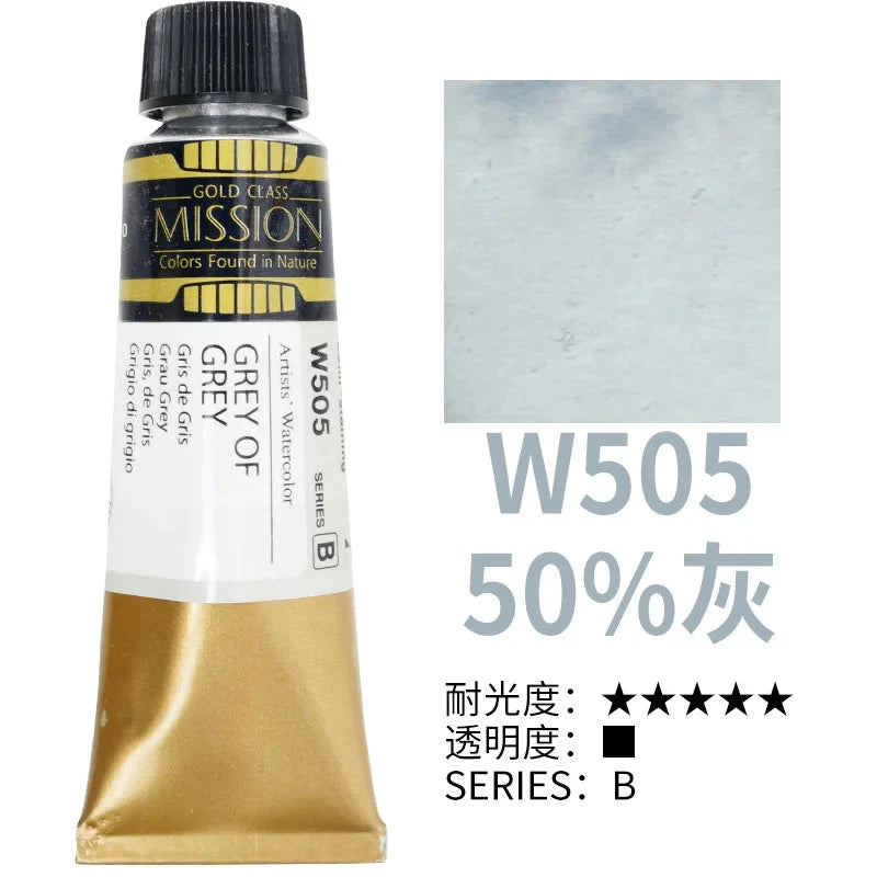 Korea MIJELLO tube watercolor artist 15ml watercolor paint mission series art supplies