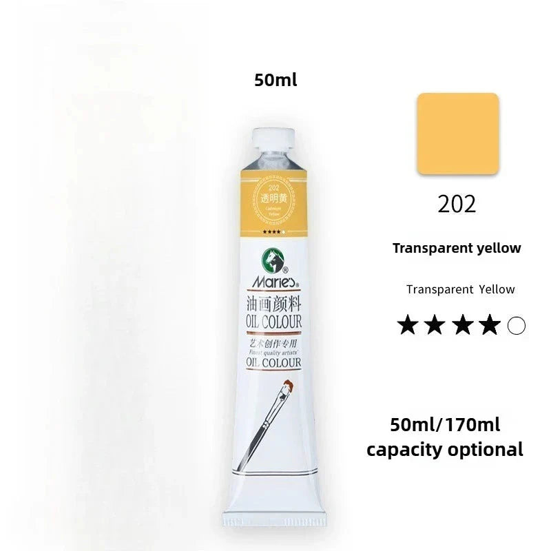 Maries Oil Paint 50ML Oil Painting Art Creation Pigment Large Oil Paint Paint Single Commonly Used 24 Colors