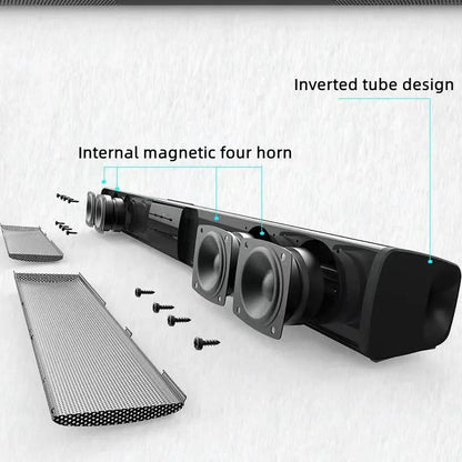 40W Soundbar TV Portable Bluetooth-compatible Speaker Sound bar Wireless Column Home Theater Sound System RCA AUX For TV PC