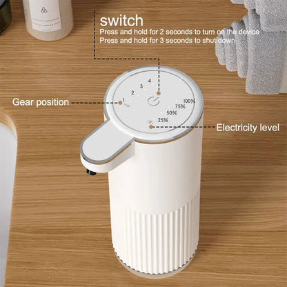 Automatic Soap Dispenser Touchless Foaming Soap Dispenser 400ml USB Rechargeable Electric Foam/Gel Soap Dispenser