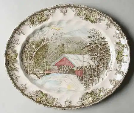 British Friendship Village series, decorative plates, Western food plates