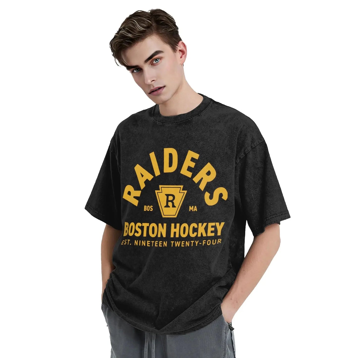 Mens T Shirt Ilya Rozanov 81 Boston Raiders Hudson Williams Washed T-Shirts Hipster  Summer Tee Shirt Y2K Funny Cotton Tops