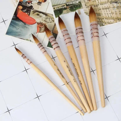 Handmade Hair Artist Watercolor Paint Brush For Watercolor Art Supplies
