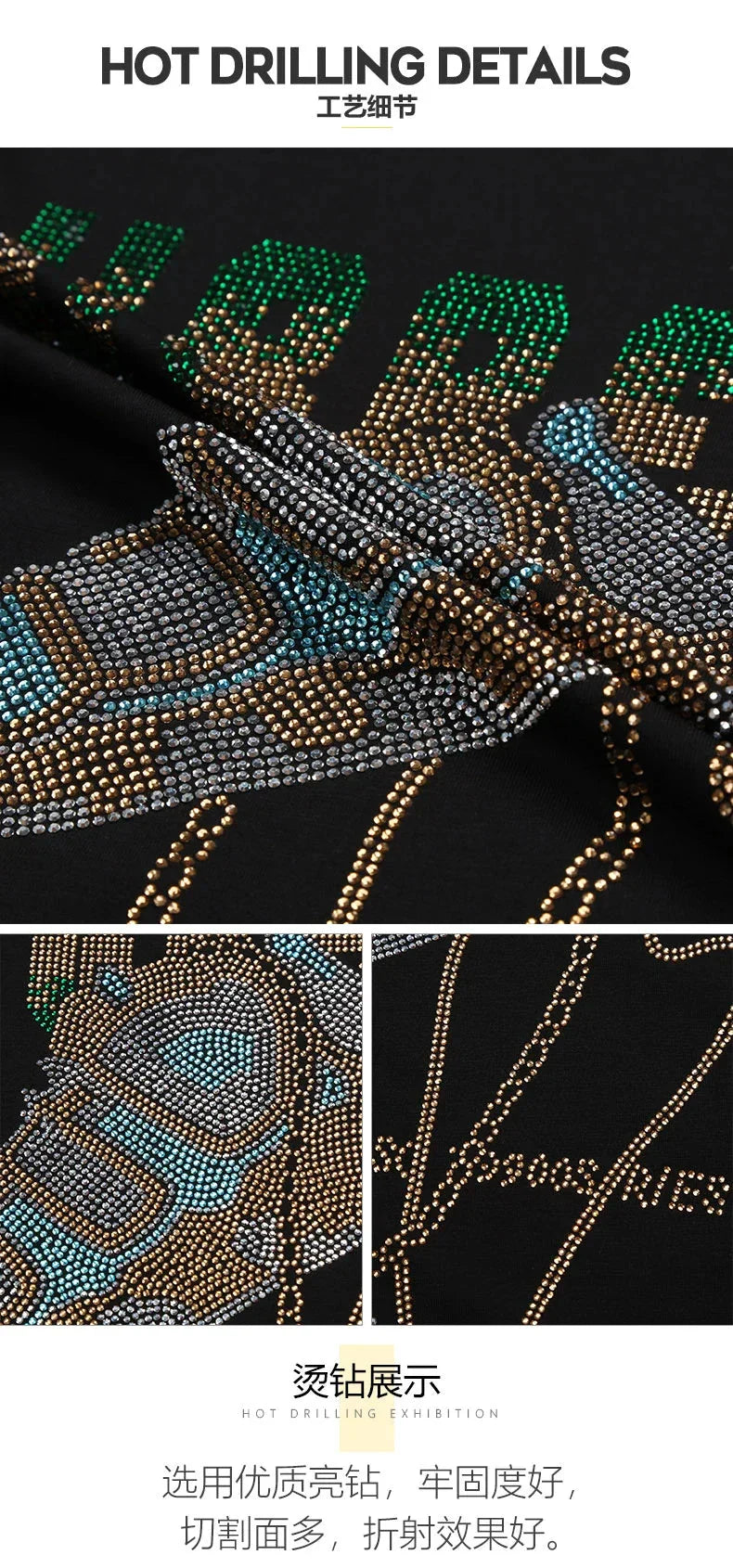 2025 Summer Mens T Shirts Fashion Clothing Shoes Rhinestones O Neck Short Sleeve Slim Casual T-shirts for Men Camiseta Hombre