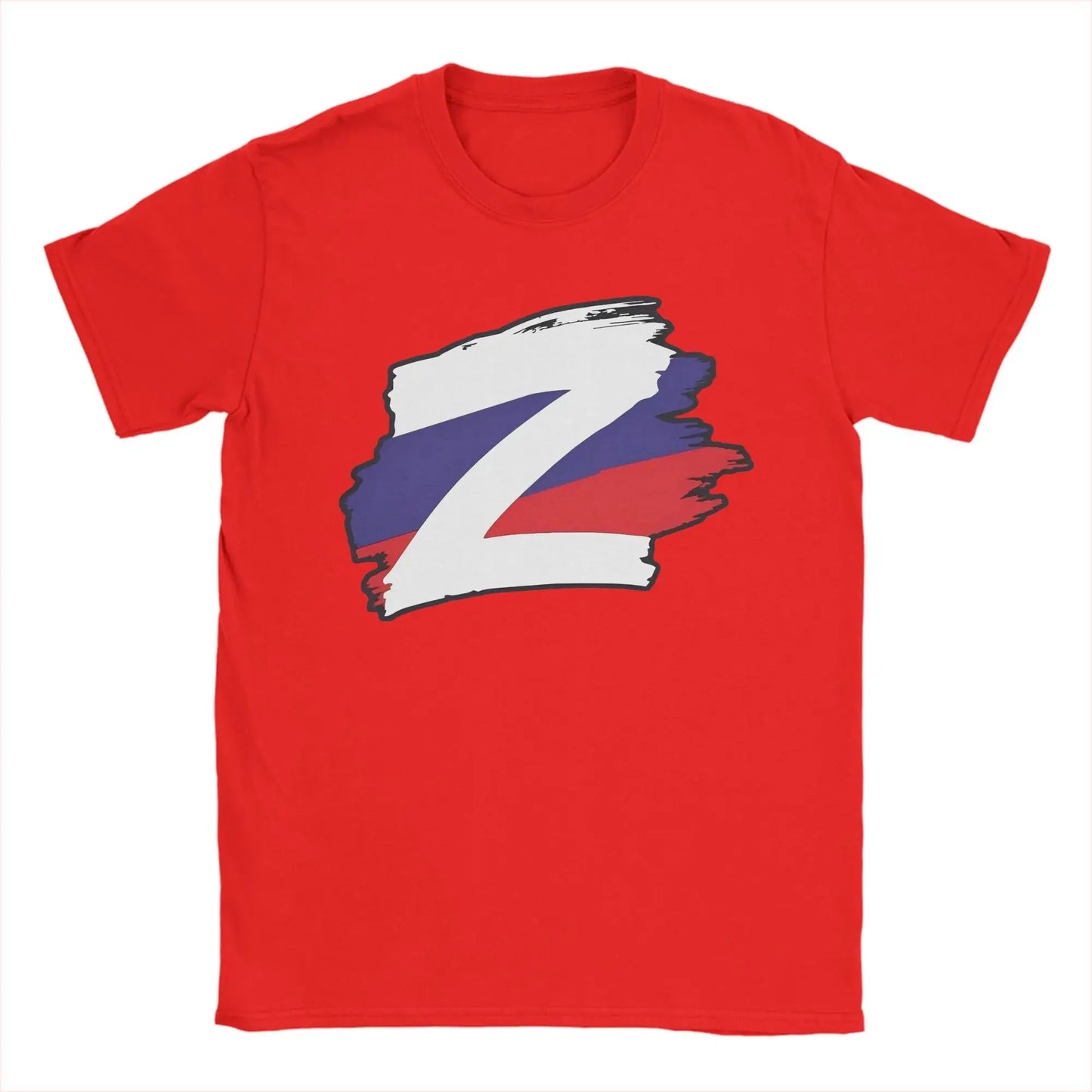 Men T-Shirts Russian Z Peace Unite Funny Cotton Tees Short Sleeve  T Shirts Crew Neck Clothing Gift Idea
