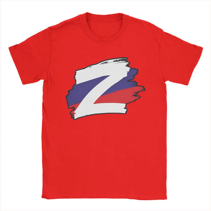 Men T-Shirts Russian Z Peace Unite Funny Cotton Tees Short Sleeve  T Shirts Crew Neck Clothing Gift Idea