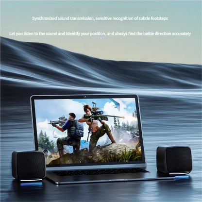 SOREX E-1078 Ultra-Portable USB Multimedia Speakers - 2.0 Channel 6W Stereo Sound for Laptop & PC