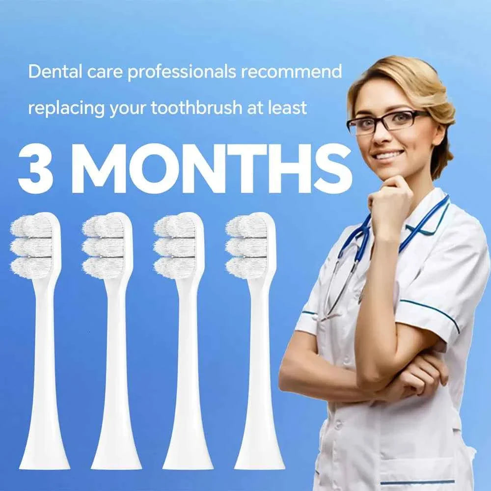 Electric Toothbrush Replacement Heads Compatible with Philips Sonicare, Ultra Soft Nano Bristles Brush Heads for Sensitive Care