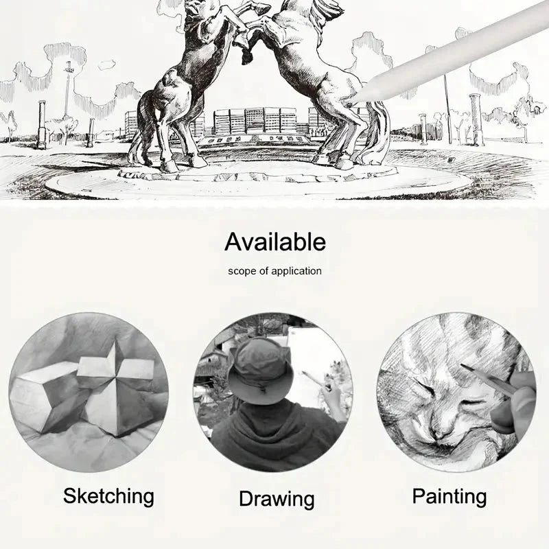 Art Supplies Drawing Tool Stump Rice Paper Sketch Double Head Smudge Stick Blending Stick White Drawing Pen Sketching Pencil