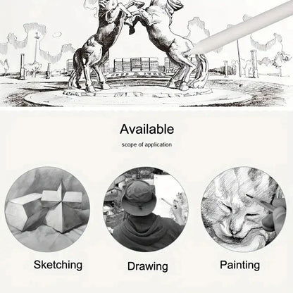 Art Supplies Drawing Tool Stump Rice Paper Sketch Double Head Smudge Stick Blending Stick White Drawing Pen Sketching Pencil
