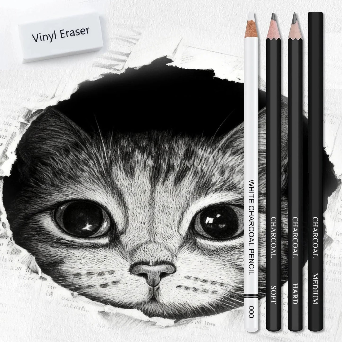 42/46/60/68/72/146pcs Drawing Supplies Sketching Set,Art Kit include Drawing & Colored Pencils.Pro Art Sketch Supplies