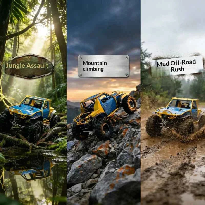 D1rc Rainforest Combat Vehicle Remote-Control Electric Four-Wheel Steering Climbing Car Rcrfc Competition-Specific Off-Road Car