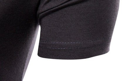 New2026 Men's Summer Short Sleeve T-shirts Trend Irregular Design Lace Up Solid Slim Tees Fashion Gothic Style Casual Shirts Men