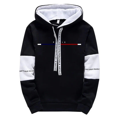 Paris Fashion Hoodies for Men High Quality Hooded Long Sleeve Sweatshirts All Season Daily Casual Sports Pullover Men's Clothes