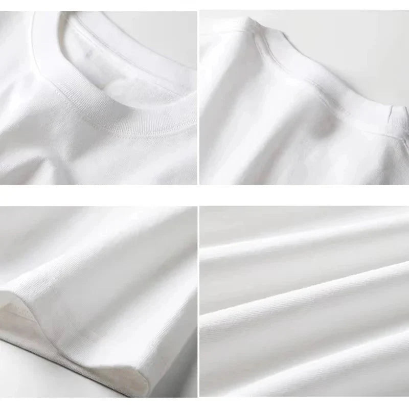 Summer Men's and Women's High-end Cotton Short-sleeved T-shirts - Fashionable and Trendy American Streetwear Best-selling Shirts