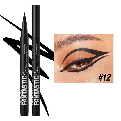 Red Wine Black Waterproof Eyeliner Pencil Untra-fine Liquid Eye Liner Pen Quick Dry Long Lasting Non Smudge Makeup Cosmetics