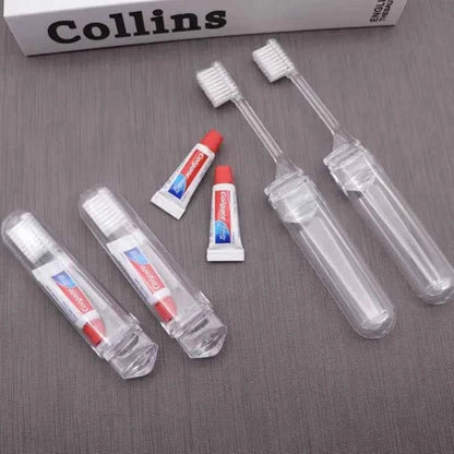 1/5 PC Portable Mini Travel Toothbrush Toothpaste Set Adult Outgoing Camp Disposable Toothbrush Carry-on Deep Cleaning Oral Care
