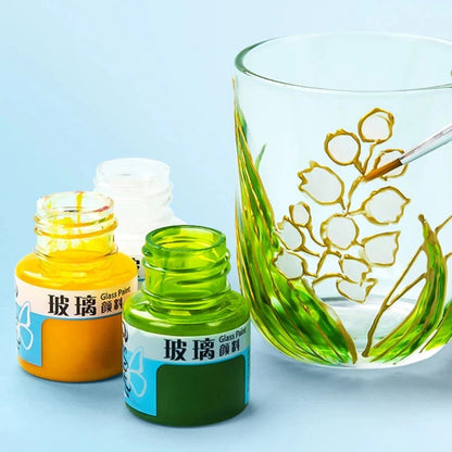 Stain Glass Paint,Non-Toxic Window Paint,Permanent Glass Paint,Stained Glass Art Paint,Glass Painting for Window Gallery