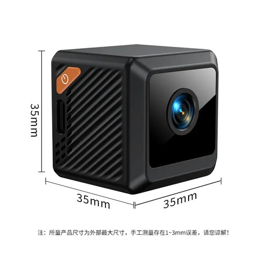 W02 Subminiature 1080P HD WiFi Security Camera - Mini Smart Home Surveillance with Night Vision & Motion Detection