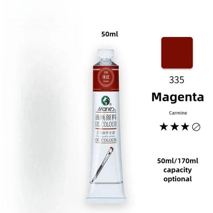 Maries Oil Paint 50ML Oil Painting Art Creation Pigment Large Oil Paint Paint Single Commonly Used 24 Colors
