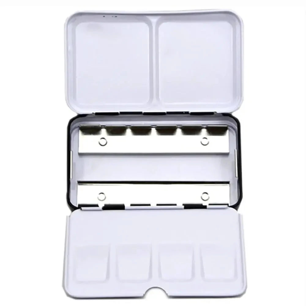 Art Supplies Creative Empty Paint Palette Watercolor Storage Case Pigment Box Grids Slots Painting Tools Drawing Supplies