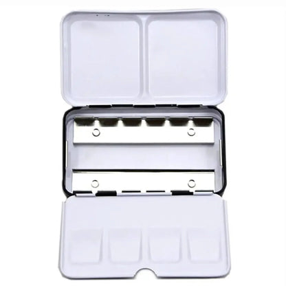 Art Supplies Creative Empty Paint Palette Watercolor Storage Case Pigment Box Grids Slots Painting Tools Drawing Supplies