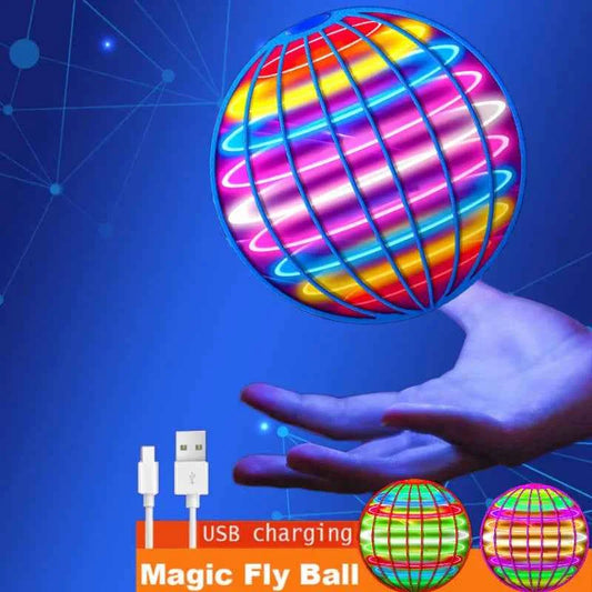 Flying Ball Boomerang Spinner Toys Hand Control Drone 360° Rotating Mini UFO With LED Lights for Children Funny Birthday Gifts
