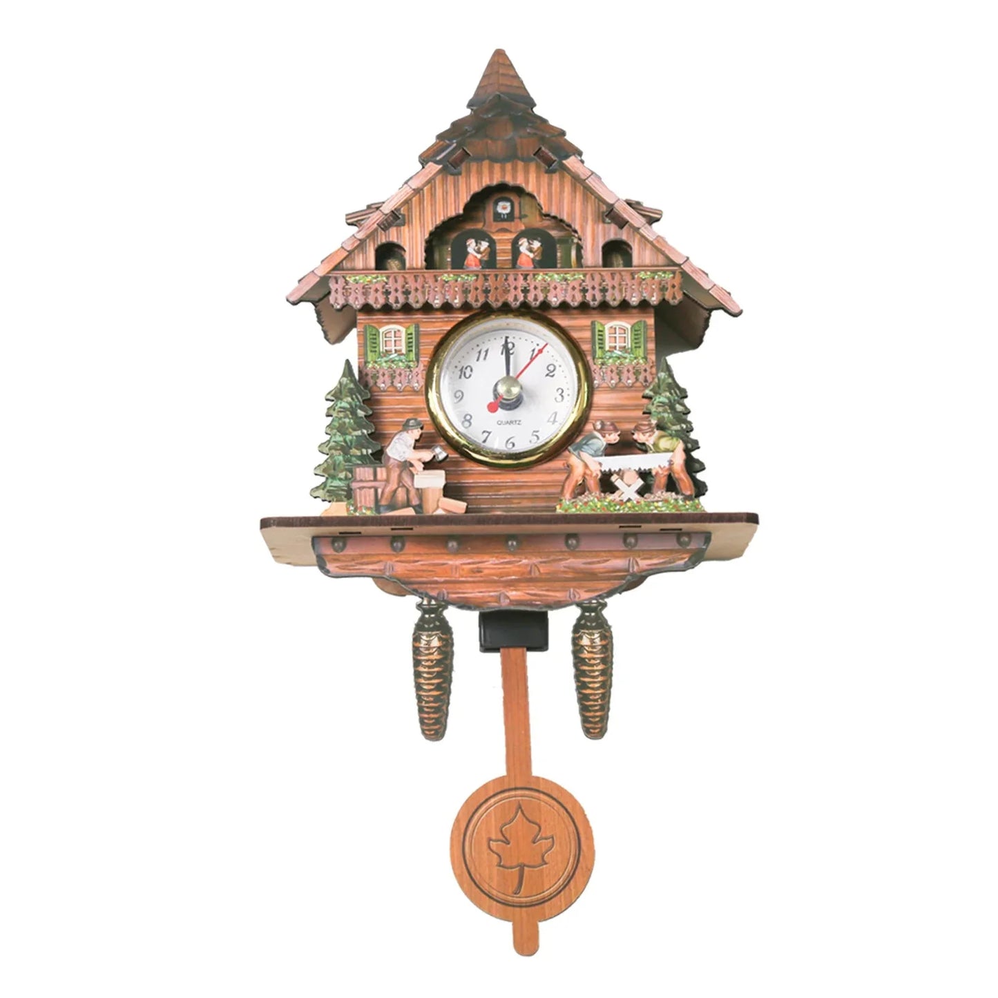 Wooden Hanging Wall Clock Bird Alarm Clock Cuckoo Clocks For Home Decoration Quartz Watch Decorative Home Decor