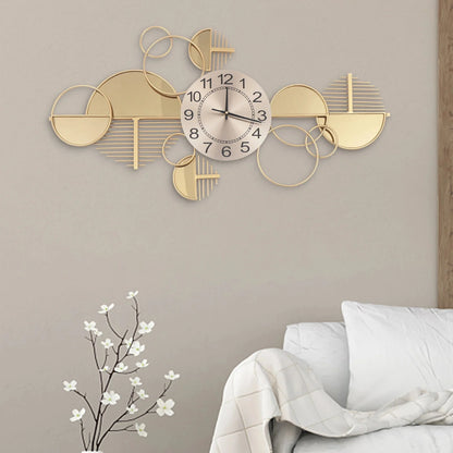 Gold Metal Creative Minimalist Style Decorative Clock
