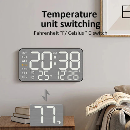 Mirror Brushed Finish Wall Clock Premium Modern Home Wall Clock