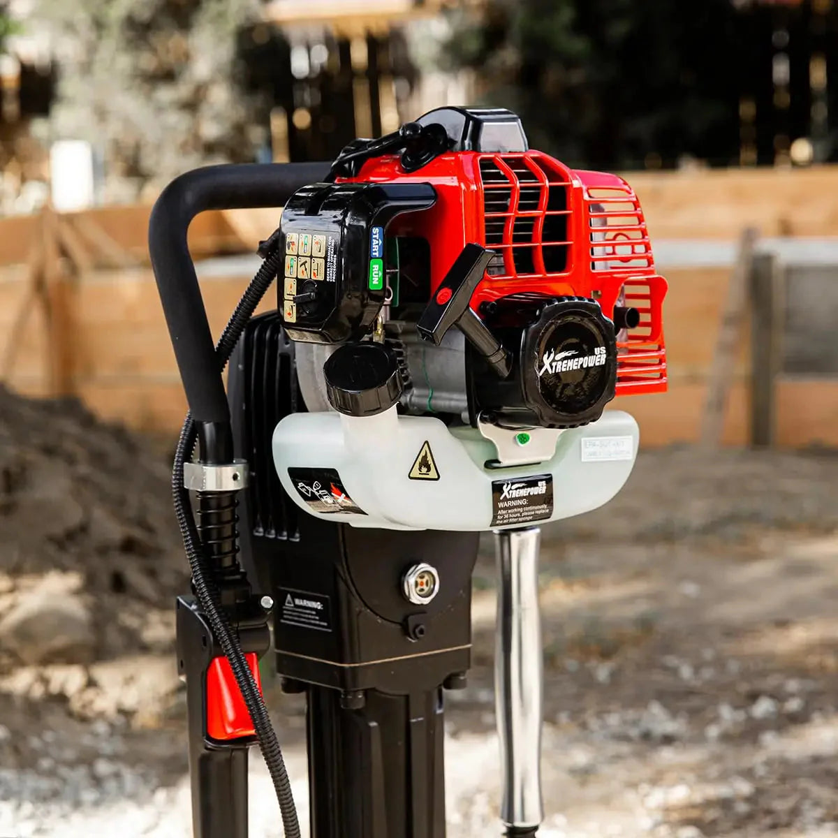 52CC Gas Powered T-Post Driver, 2-Stroke Garden Fencing Farm Piling Driver, Air Cooling Garden Fencing, Customized
