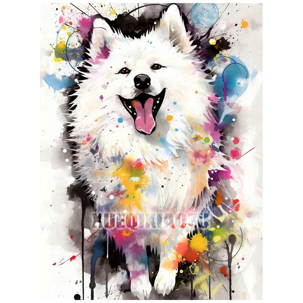 Animal Diamond Painting Graffiti Rhinestone Embroidery Dog Mosaic Cross Stitch Children Gift Art Handmade Home Decoration