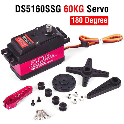 RC Steering Servo High Torque Servo Waterproof 60Kg 80Kg 150Kg 1/5 1/6 servo HV Metal Digital for  HPI Baja 5B SS RC Car