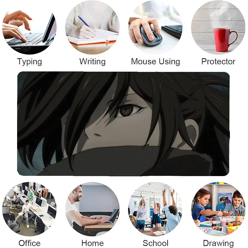 Anime The L-Legend Of Dororo And Hyakkimaru Mouse Pad Mousepad Large Gaming LockEdge Thickened Computer Keyboard Table Desk Mat
