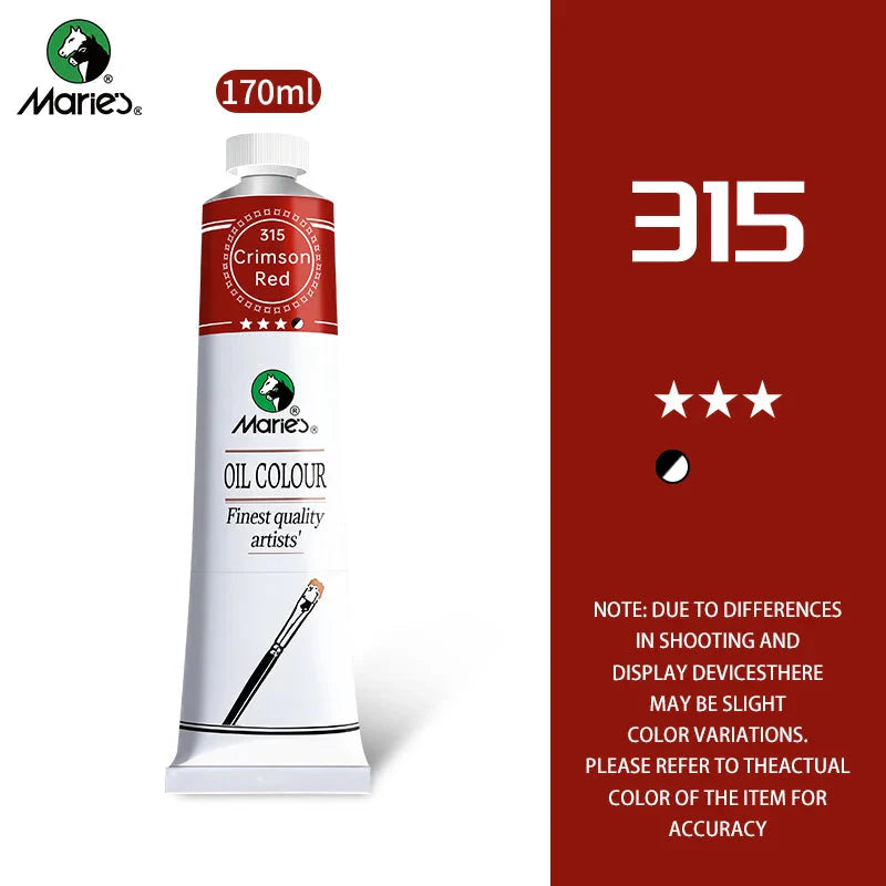 Marie's Oil Paint 170ml/5.95oz Large Tube,Art Supplies for Canvas Painting,Egg,Graffiti,Fabric,Stone,Leather,Wood,Ceramic