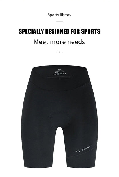 ZYKNIGT Women's Pro Summer Cycling Bib Shorts - High-Performance Free-Cut Hems & Breathable Quick-Dry Compression