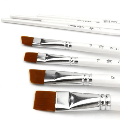 10pcs Multifunctional Art Painting Brushes Set Artist Art Painting Hook Line Watercolor Gouache Oil Painting Brush Art Supplies