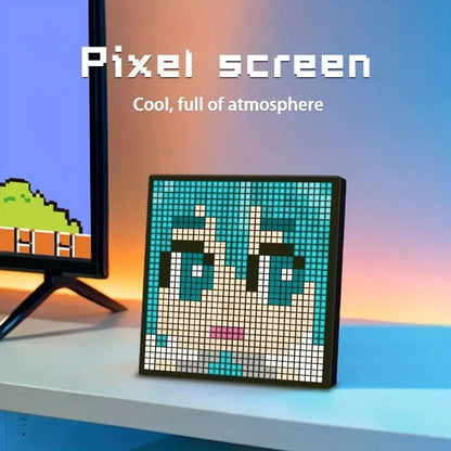 LED Pixel Display 32x32 Programmable Pixel Art Display With APP Control Creative Animation Interesting Text And Digital Clock