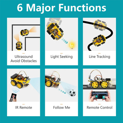 ESP32 Smart Robot Car Kit  Remote Control Car for Arduino Programming Project STEM Education Science Coding Kit