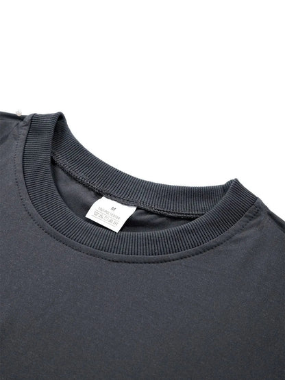Men's Long Sleeve T Shirts of PARIS Printing Solid Color Casual Tops Autumn High Quality Loose T-Shirt Men Classic Clothing