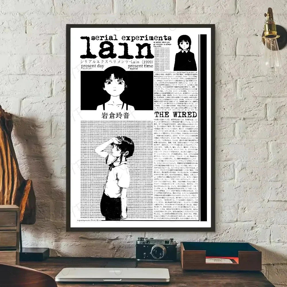Painting By Numbers for Adult  S-Serial Experiments L-Lain Anime Cute Oil Paint By Number Home Decor